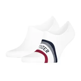 Produktfoto för Tommy Men Tab Footie Socks Strumpor 2P Vit Strl 39/42