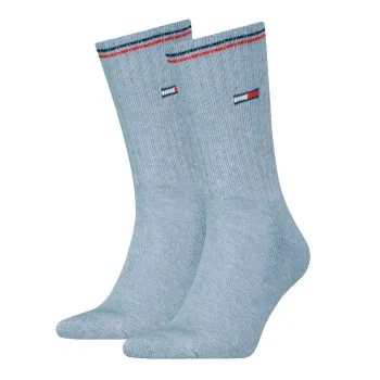 Alternativ bild 0 för Tommy Uni TJ Iconic Crew Socks Strumpor 2P Ljusblå Strl 39/42