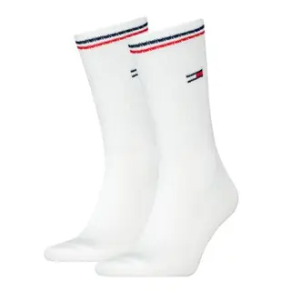 Produktfoto för Tommy Uni TJ Iconic Crew Socks Strumpor 2P Vit Strl 35/38