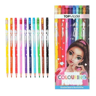 Produktfoto för TOPModel Färgpennor med sudd 10-pack
