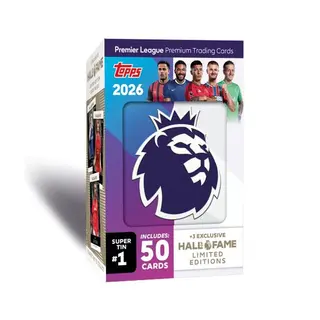 Produktfoto för Topps Premier League 2026 Super Tin 2 Röd
