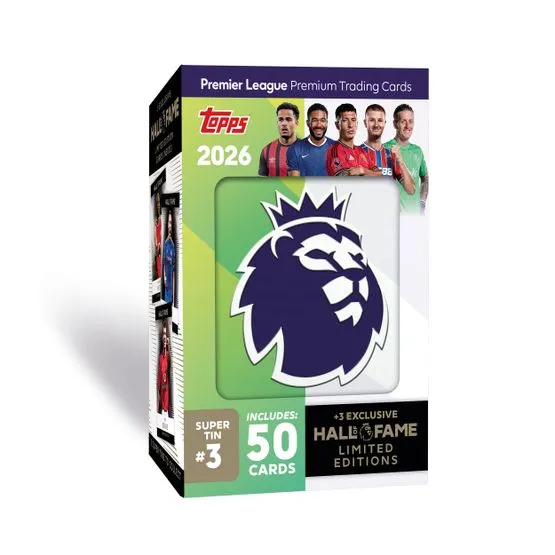Bild 2 för Topps Premier League 2026 Super Tin 2 Röd
