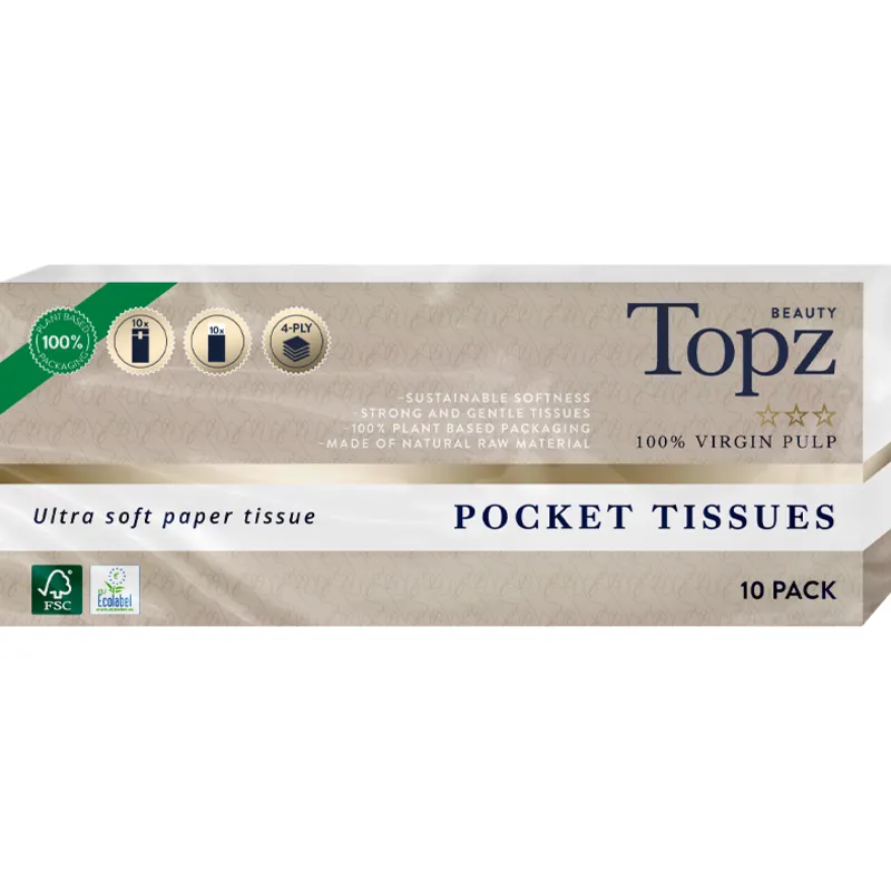 Bild 1 för Topz Premium Pocket Tissues 10x10-pack