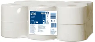 Produktfoto för Tork 110163, 1200 ark, Vit, 240 m, 20 cm, 9,4 cm, 18,8 cm
