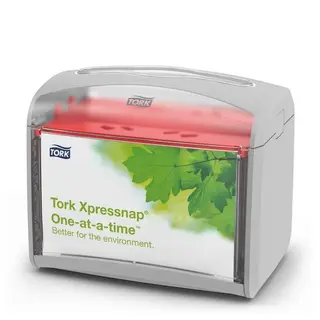 Produktfoto för Tork Dispenser Xpressnap plast grå 155 x 201 x 150 mm