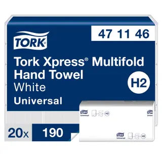 Produktfoto för Tork Pappershandduk Advanced Xpress Universal H2