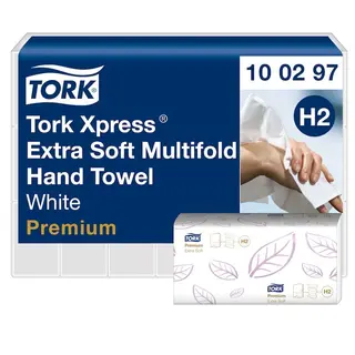 Produktfoto för Tork Pappershandduk Premium Xpress Soft H2