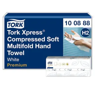 Produktfoto för Tork Pappershandduk Xpress Komprimerad Mjuk Multifold Premium H2