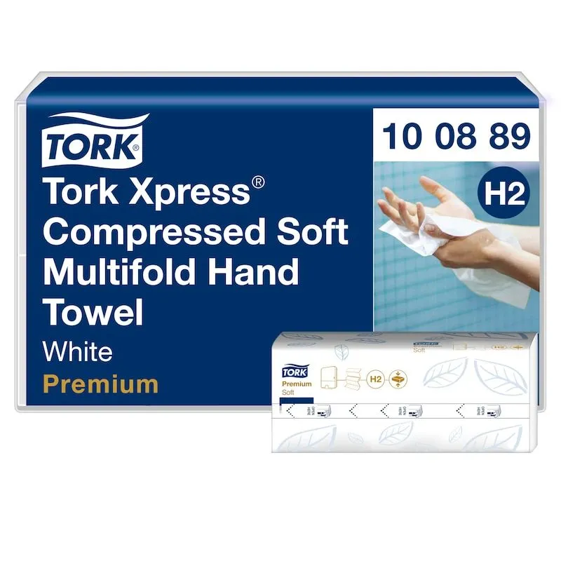 Alternativ bild 0 för Tork Pappershandduk Xpress Komprimerad Mjuk Multifold Premium H2