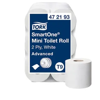 Produktfoto för Tork Toalettpapper SmartOne Advanced T9 2-lag