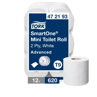Produktfoto för Tork Toalettpapper SmartOne Advanced T9 2-lag