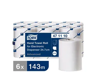 Produktfoto för Tork Torkrulle Advanced H13 2-lag vit 143m