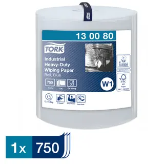 Produktfoto för TORKPAPPER ADV 440 130080 BLÅ STOR RULLE W1 255MXBR37CM | Beijerbygg Byggmaterial