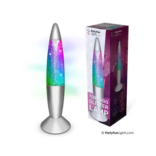 Produktfoto för Tornado glitterlampa - Mångfärgad H: 36cm