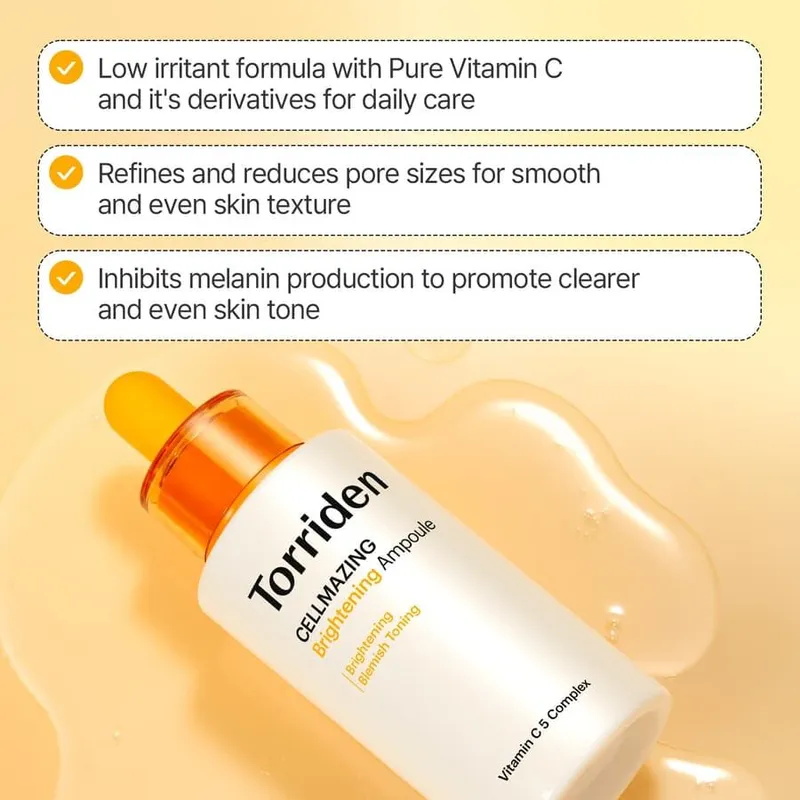 Bild 6 för Torriden CELLMAZING Vita C Brightening Ampoule 30 ml