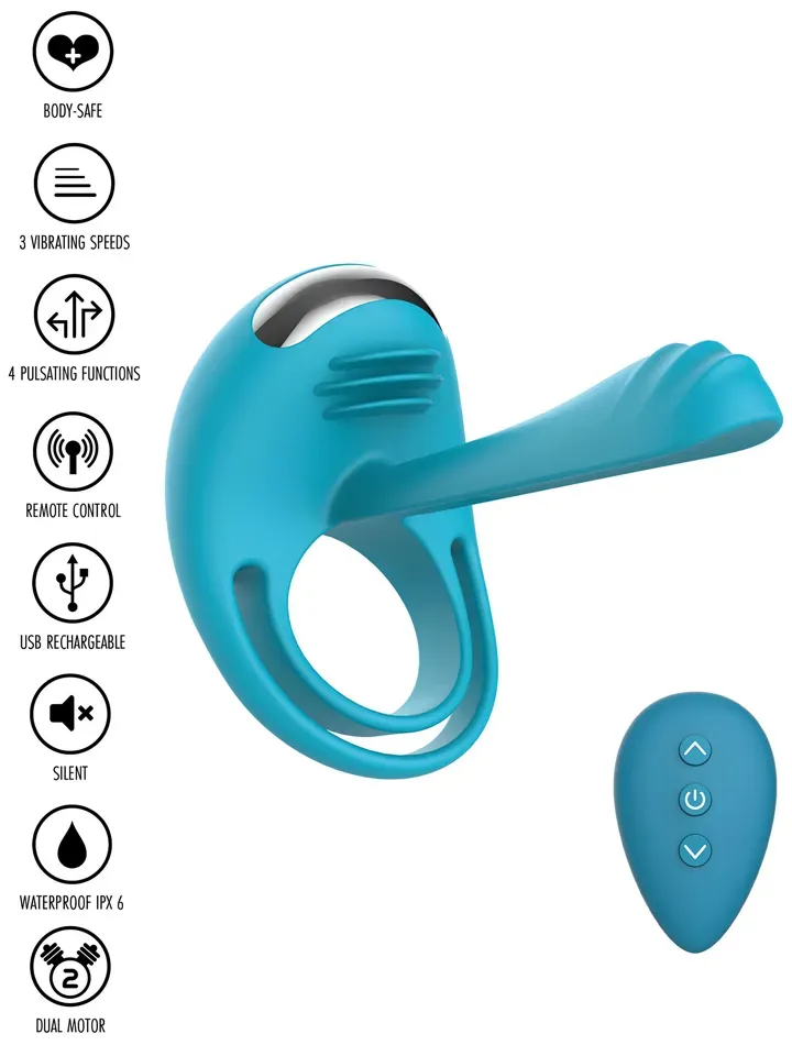 Bild 2 för Toy Joy: Passionate Joy Stick, Vibrating C-Ring with Remote