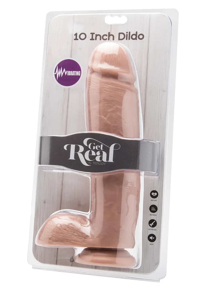 Bild 2 för ToyJoy Dildo With Balls Vibrator 25,5 cm
