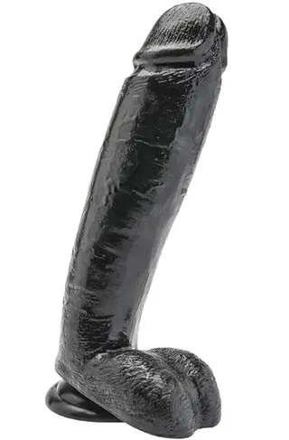 Produktfoto för ToyJoy Get Real Cock With Balls Black 25,5 cm
