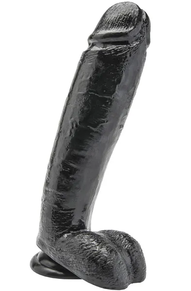 Bild 1 för ToyJoy Get Real Cock With Balls Black 25,5 cm
