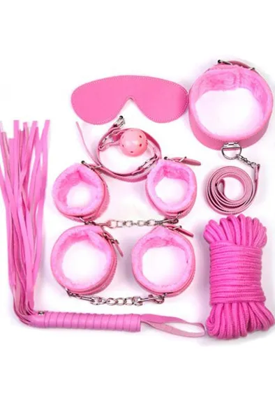 Bild 1 för TOYZ4LOVERS Bondage Kit Pink Bondage paket