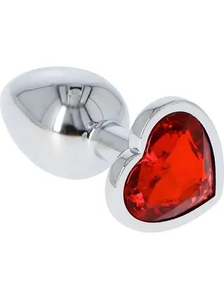 Produktfoto för Toyz4Lovers: Heart Diamond Plug Small, röd