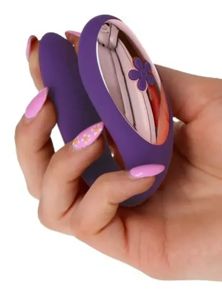 Bild 2 för TOYZ4LOVERS Vibrator For Couples Purple Parvibrator