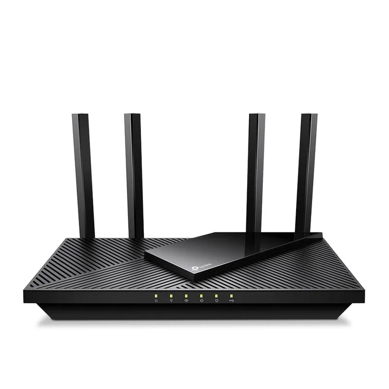 Alternativ bild 0 för TP-Link Archer AX55 Pro, Wi-Fi 6 (802.11ax), Dual-band (2,4 GHz / 5 GHz), Nätverksansluten (Ethernet), Svart, Desktop router