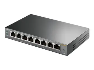 Produktfoto för TP-Link Easy Smart TL-SG108PE - Switch - smart - 4 x 10/100/1000 (4 PoE+) + 4 x 10/100/1000 - skrivbordsmodell - PoE+ (64 W)