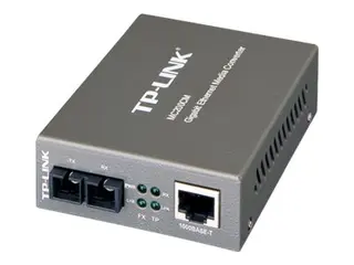 Produktfoto för TP-Link MC200CM - Fibermediekonverterare - 1GbE - 1000Base-SX, 1000Base-T - RJ-45 / SC-läge (multi-mode) - upp till 550 m - 850 nm - för P/N: TL-MC1400, TL-SG3210XHP-M2 V2.6, TL-SG3452XP V1