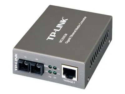 Alternativ bild 0 för TP-Link MC200CM - Fibermediekonverterare - 1GbE - 1000Base-SX, 1000Base-T - RJ-45 / SC-läge (multi-mode) - upp till 550 m - 850 nm - för P/N: TL-MC1400, TL-SG3210XHP-M2 V2.6, TL-SG3452XP V1