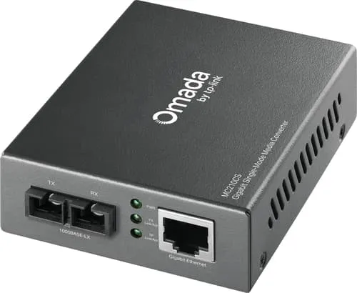 Alternativ bild 0 för TP-Link MC210CS - Fibermediekonverterare - 1GbE - 1000Base-FX, 1000Base-T - RJ-45 / SC enkelläge - upp till 15 km - 1310 nm - för P/N: TL-MC1400, TL-SG3210XHP-M2 V2.6, TL-SG3452XP V1