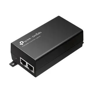 Produktfoto för TP-Link Omada POE260S, 2.5 Gigabit Ethernet, Hurtigt ethernet, Gigabit Ethernet, 10,100,1000,2500 Mbit/s, IEEE 802.3ab, IEEE 802.3af, IEEE 802.3at, IEEE 802.3bz, IEEE 802.3i, IEEE 802.3u, Sort, 100 m, FCC, CE, RoHS