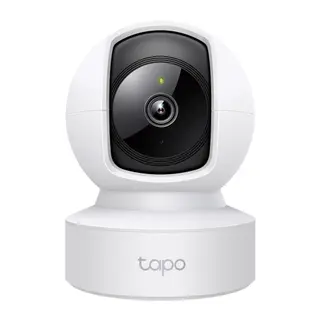 Produktfoto för TP-Link Tapo C212, IP-säkerhetskamera, inomhus, trådbunden och trådlös, Amazon Alexa och Google Assistant, tak/vägg/skrivbord, vit