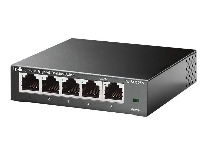Alternativ bild 0 för TP-Link TL-SG105S - Switch - 5 x 10/100/1000 - skrivbordsmodell