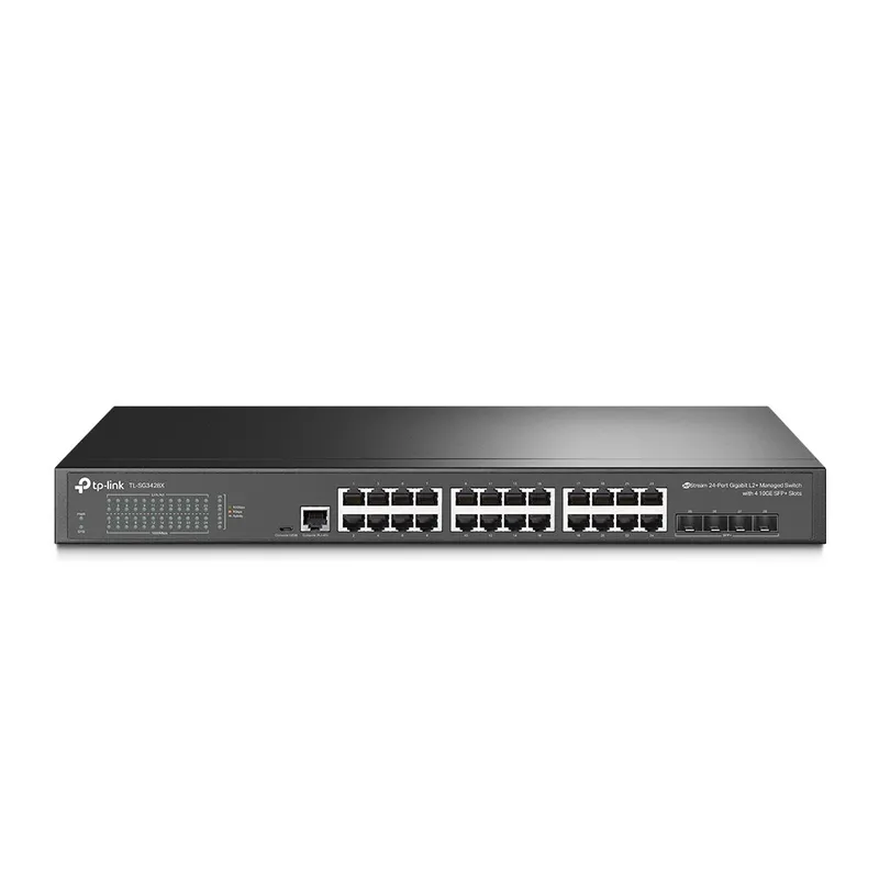 Alternativ bild 0 för TP-Link TL-SG3428X, Managed, L2+, Gigabit Ethernet (10/100/1000), monterad på stativ
