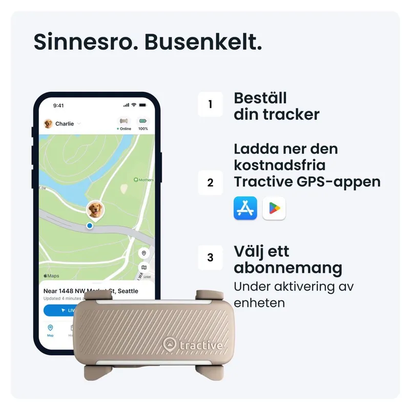 Bild 2 för Tractive GPS & Health Tracker för Hundar Brun