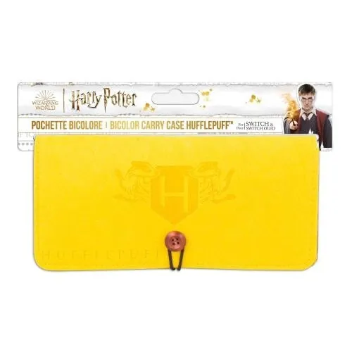 Alternativ bild 0 för Trade Invaders Harry Potter - Hufflepuff Switch Felt Pouch - Yellow - Bag - Nintendo Switch