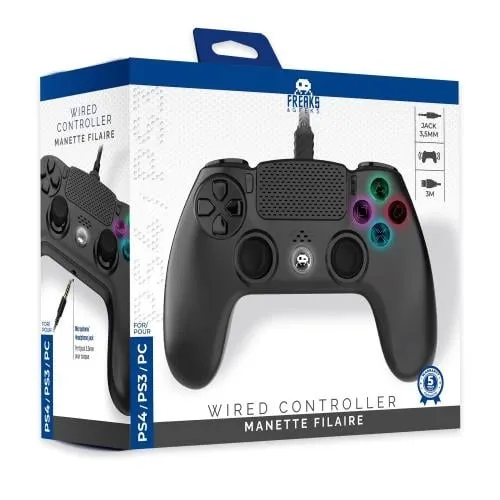 Alternativ bild 0 för Trade Invaders Wired Controller for PS4 with 3M Cable - Black - Controller - Sony PlayStation 4