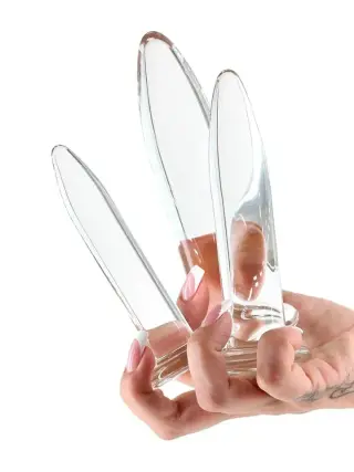 Produktfoto för Trainer Kit Clear Glass Glasdildo