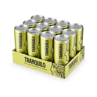 Produktfoto för Tranquilo The Ashwagandha drink Lemon & Elderflower 330 ml 12-pack