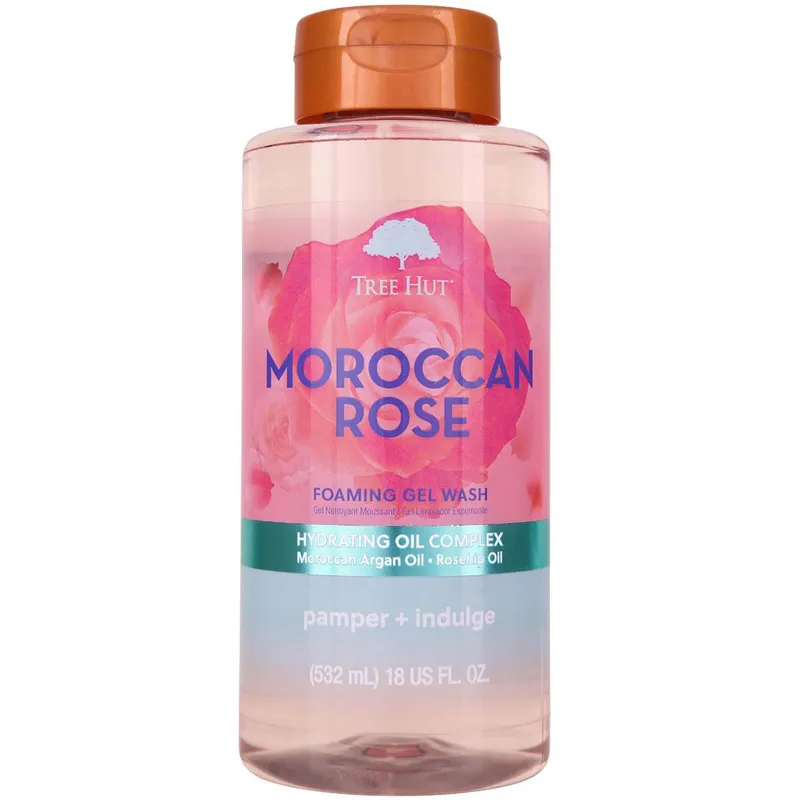 Bild 1 för Tree Hut Moroccan Rose Foaming Gel Wash 532 ml