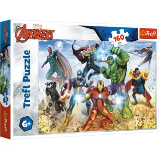Produktfoto för Trefl Puzzle - Marvel - Ready to save the world (160 pieces) Golv