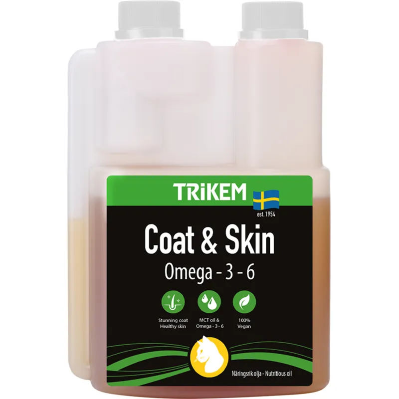 Bild 1 för TRiKEM Coat & Skin Pälsolja Katt 300 ml