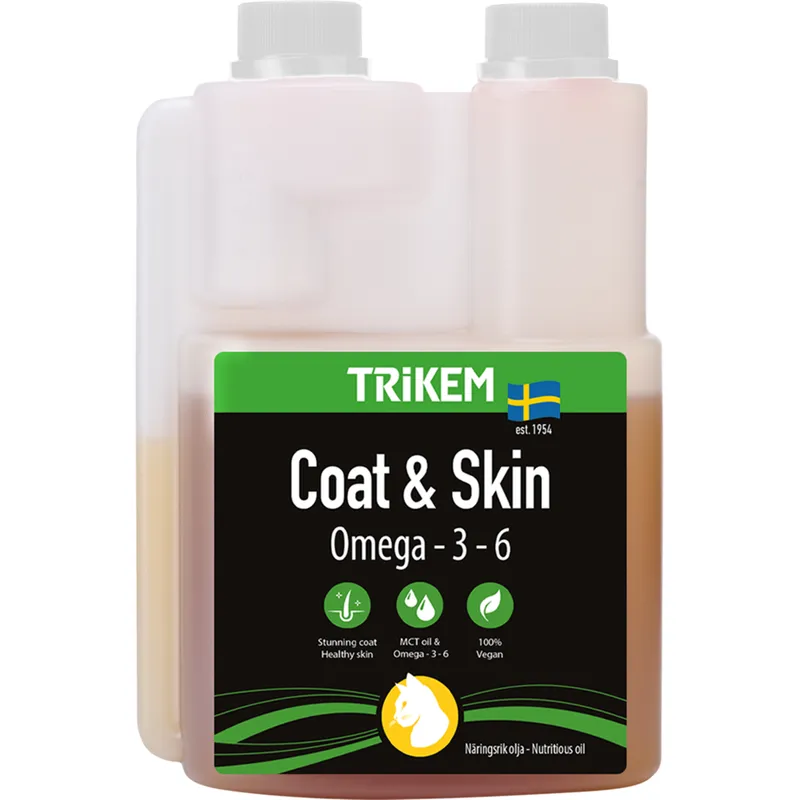 Bild 2 för TRiKEM Coat & Skin Pälsolja Katt 300 ml