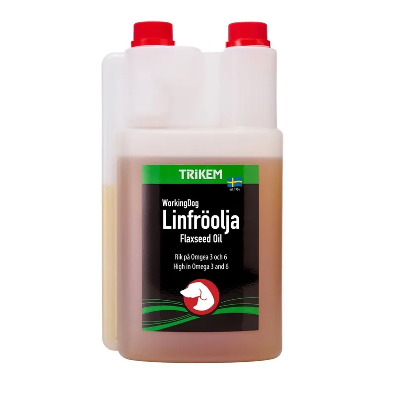 Alternativ bild 0 för Trikem WorkingDog Linfröolja - Kallpressad linfröolja (1 liter)