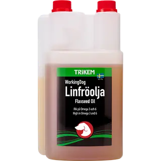 Produktfoto för Trikem WorkingDog Linfröolja - Kallpressad linfröolja (1 liter)