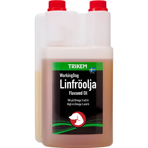 Alternativ bild 0 för Trikem WorkingDog Linfröolja - Kallpressad linfröolja (1 liter)