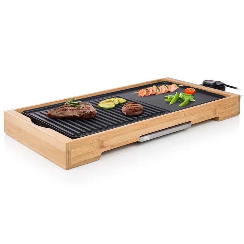 Bild 2 för Tristar BP-2641, 2200 W, Grill, Elektrisk, 510 x 254 mm, Bordsskiva, stekbord