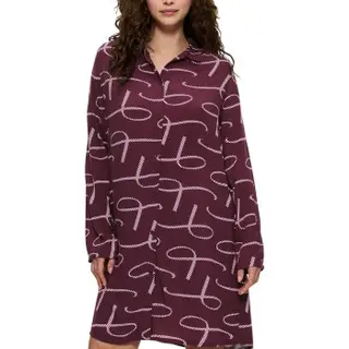 Produktfoto för Triumph Boyfriend Fit Nightdress Vinröd viskos 38 Dam