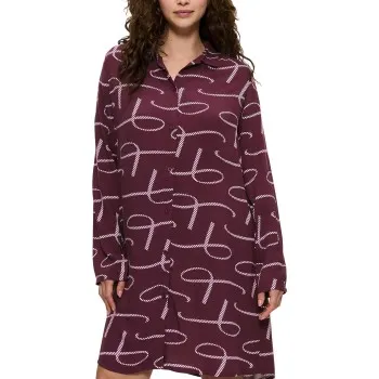 Alternativ bild 0 för Triumph Boyfriend Fit Nightdress Vinröd viskos 40 Dam